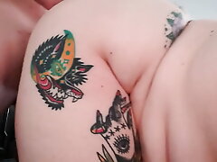 fat tattooed plus-size frayed connected with